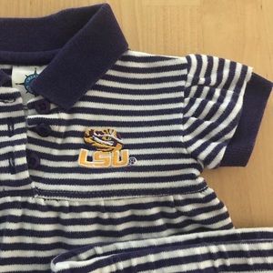 LSU babydoll dress and bloomers. EUC